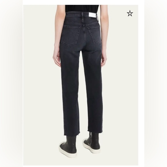 Re/Done Black Straight Leg Jeans Timeless Style - Picture 2 of 10